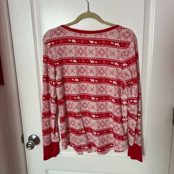 Victoria's Secret Pink and Red Thermal Pajama Set - Picture 5 of 8